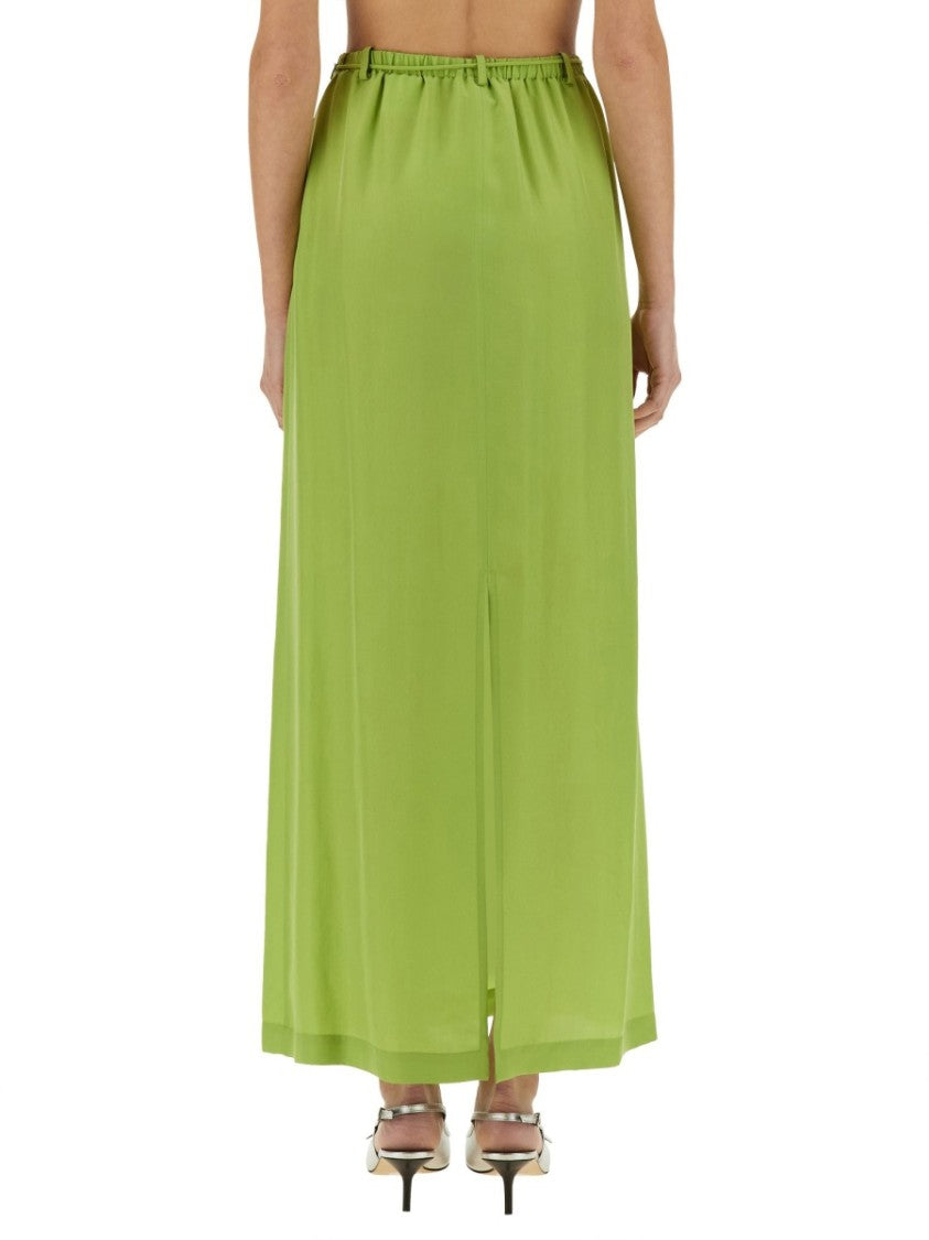 Alysi Long Silk Skirt
