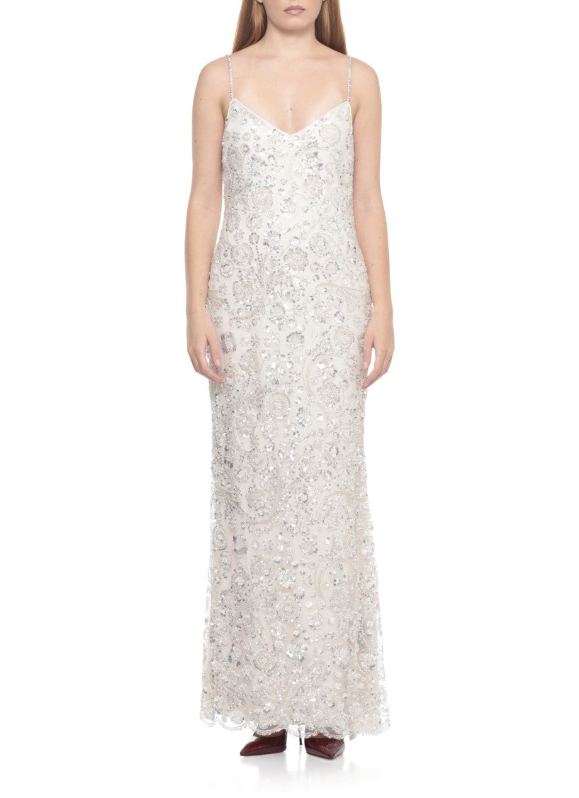 Self-Portrait Floral Sequin Dress