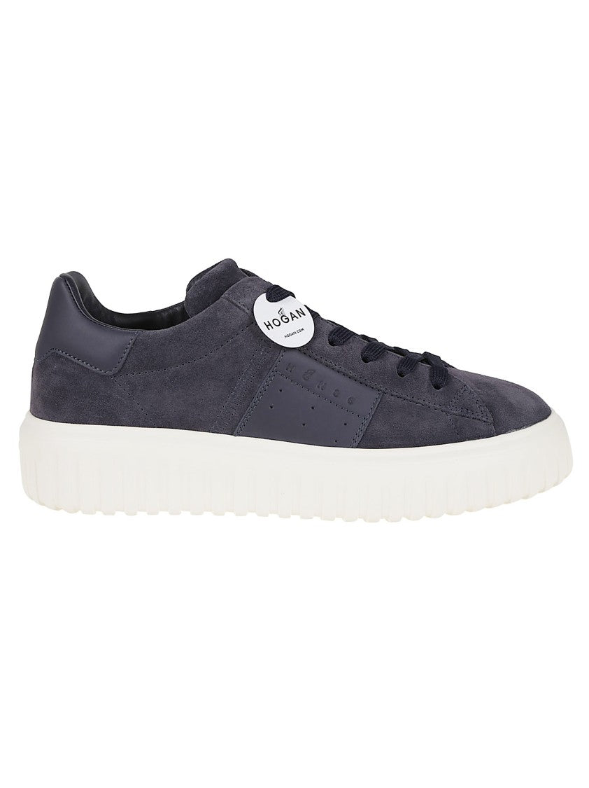 Hogan H-Stripes Suede Sneakers