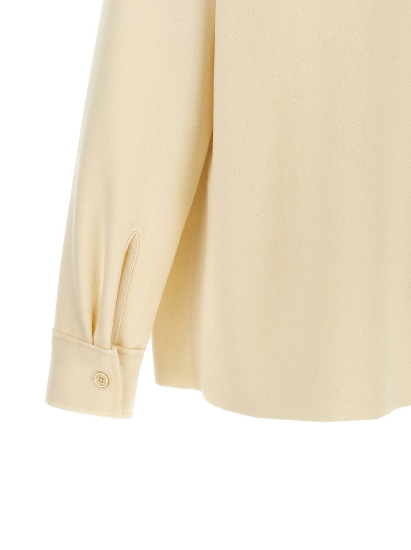 Jil Sander Wool Blend Shirt With Button Closure