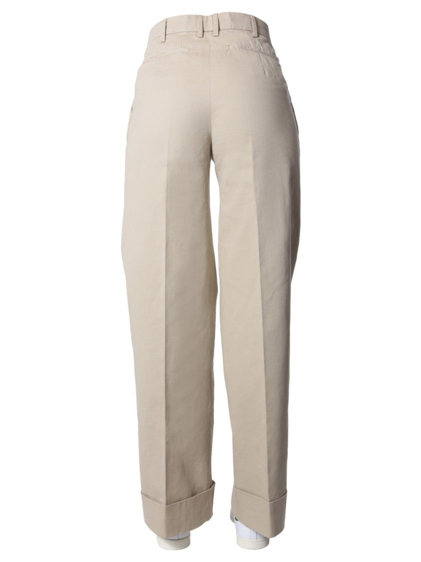 Aspesi Relaxed Fit Wide Leg Pants