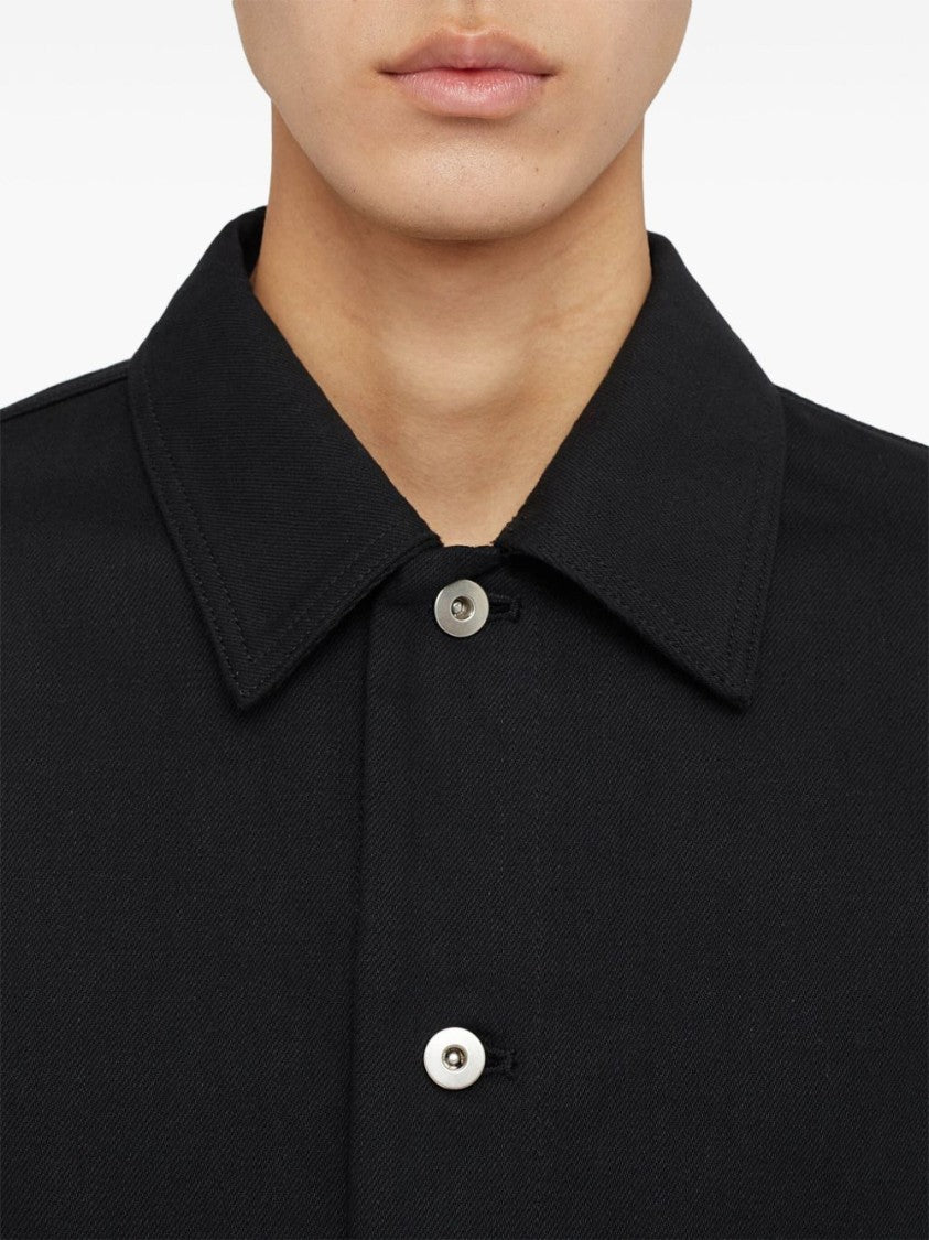 Jil Sander Classic Button-Up Shirt With Subtle Logo Patch