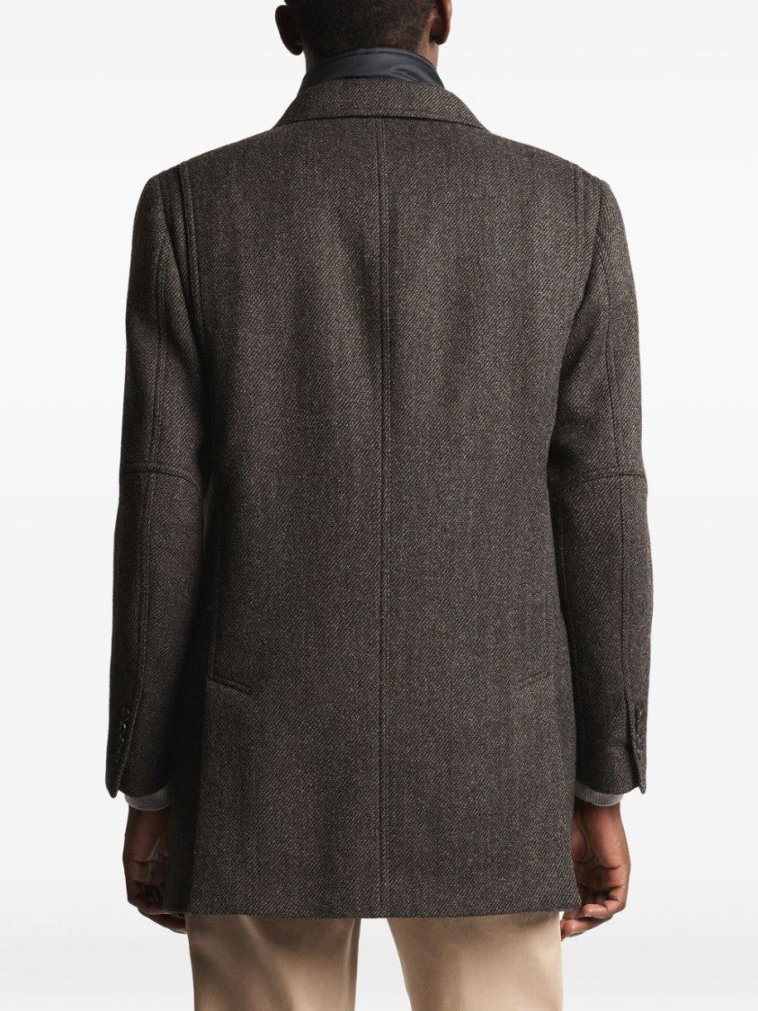 Fay Tailored Men's Coat With Structured Silhouette