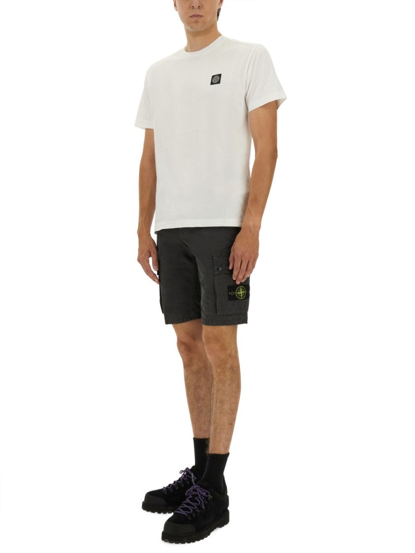 Stone Island Classic Slim-Fit T-Shirt With Round Neckline