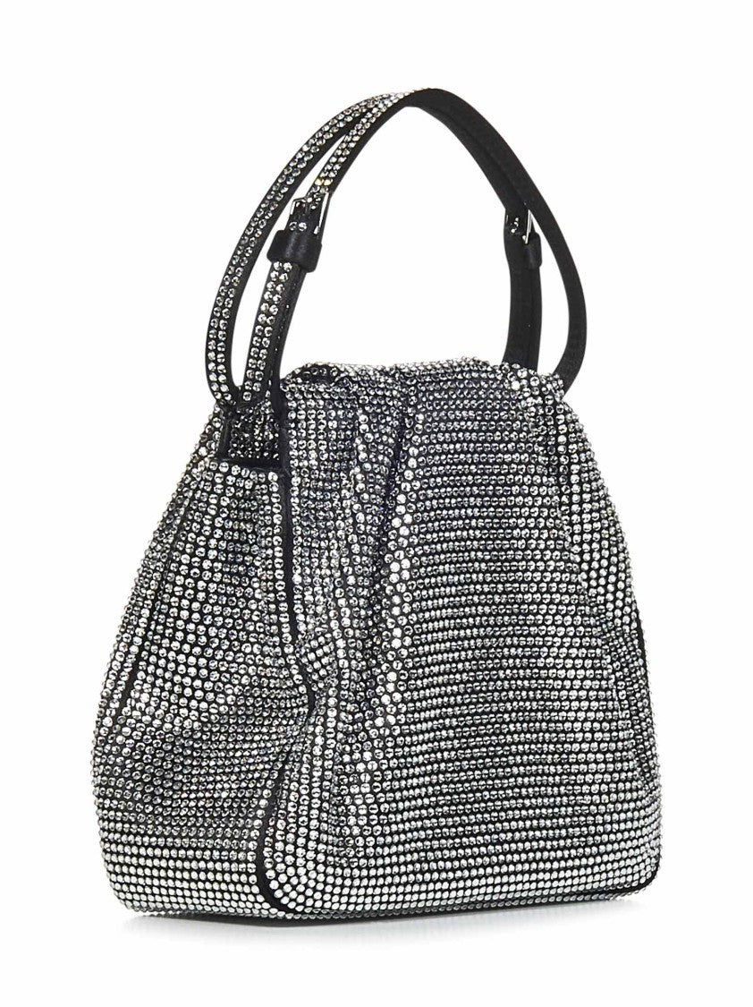 Amina Muaddi Compact Gathered Handbag