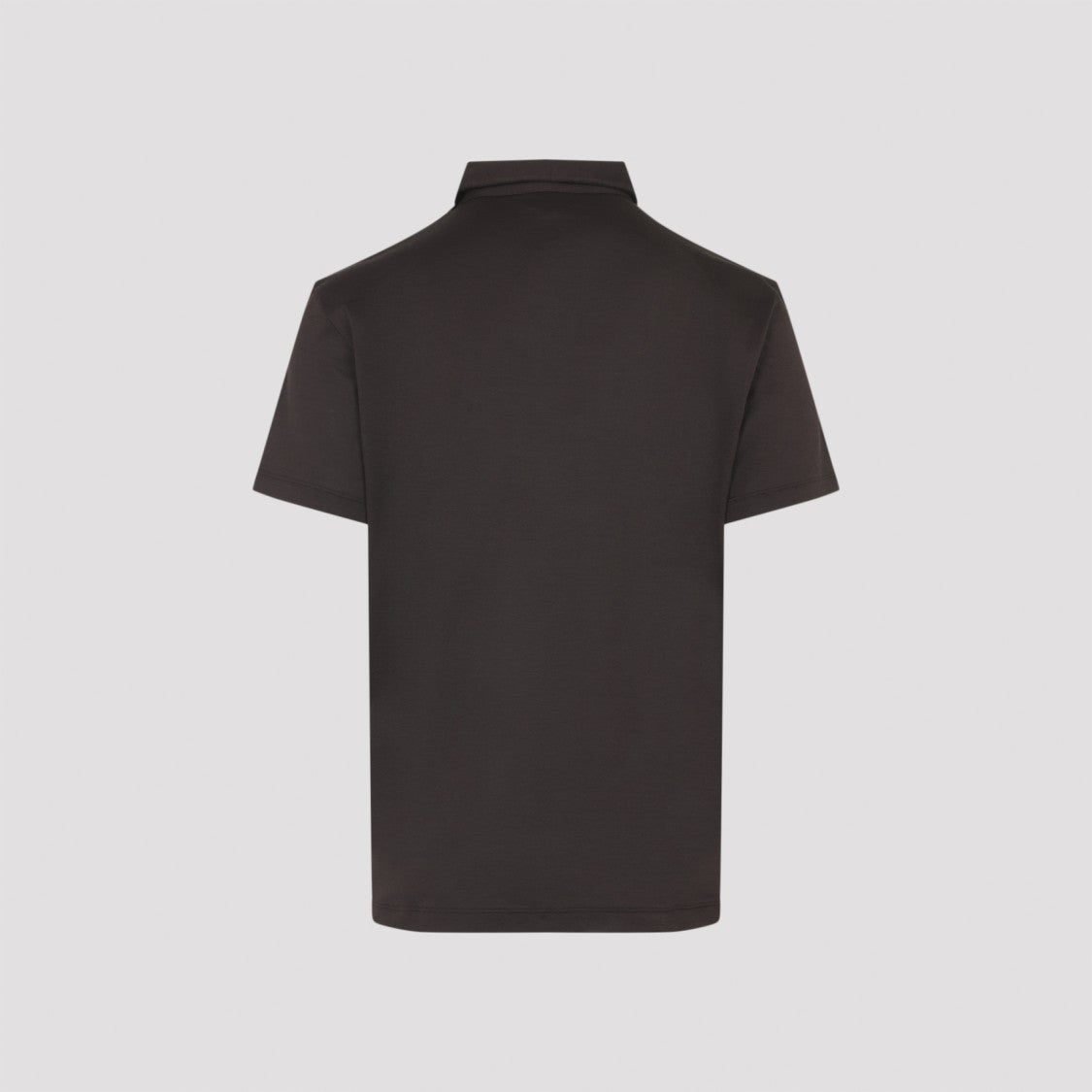 Giorgio Armani Silk-Cotton Blend Polo With Classic Collar