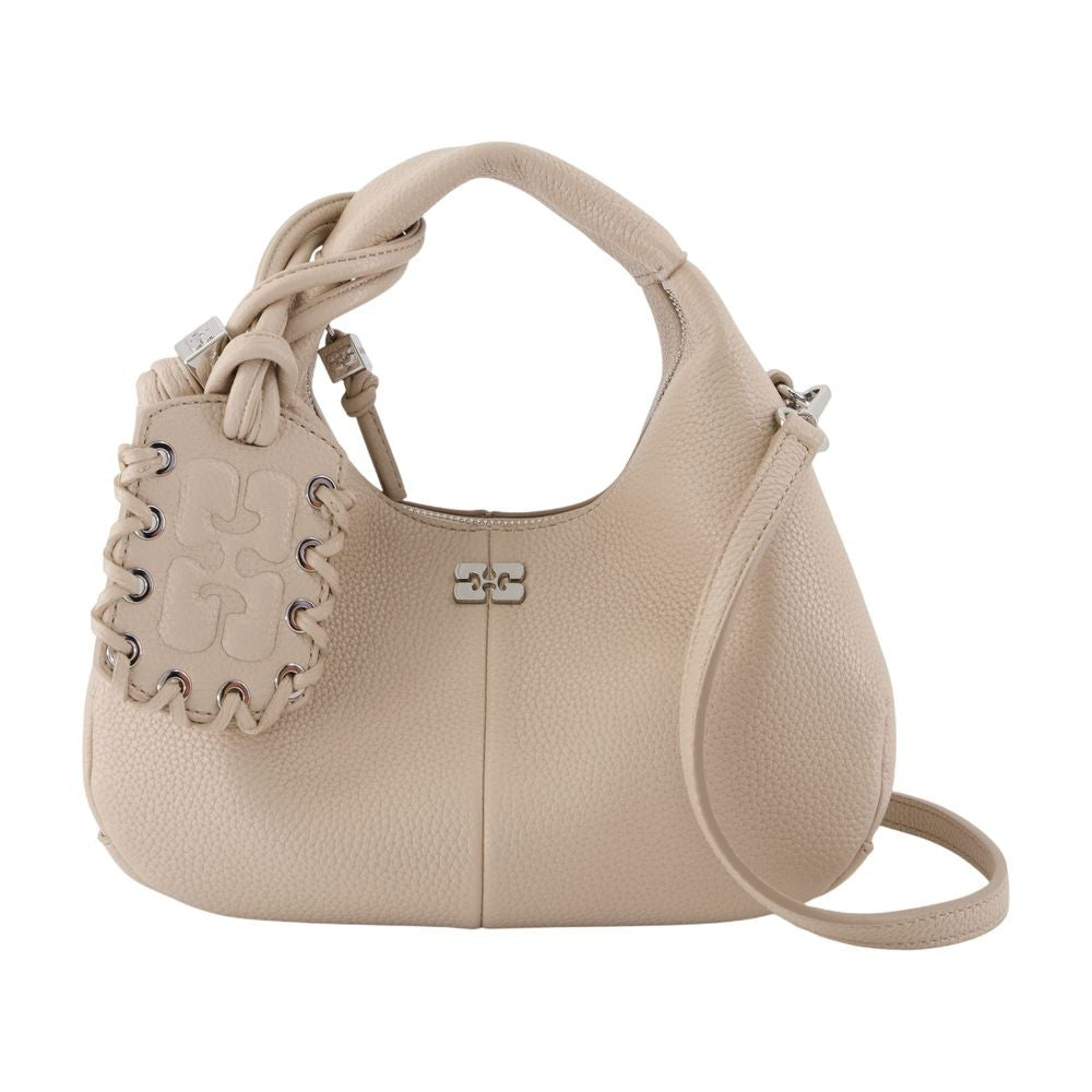 Ganni Mini Grained Purse - Synthetic - White