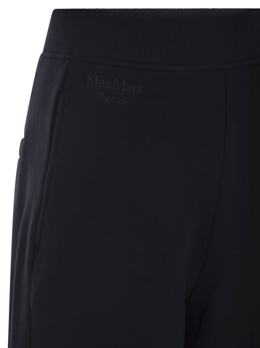 Max Mara Pompeo - Cotton Trousers With Logo
