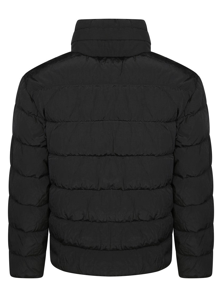 C.P. Company Quilted Medium Jacket With Concealed Closure And Distinctive Logo