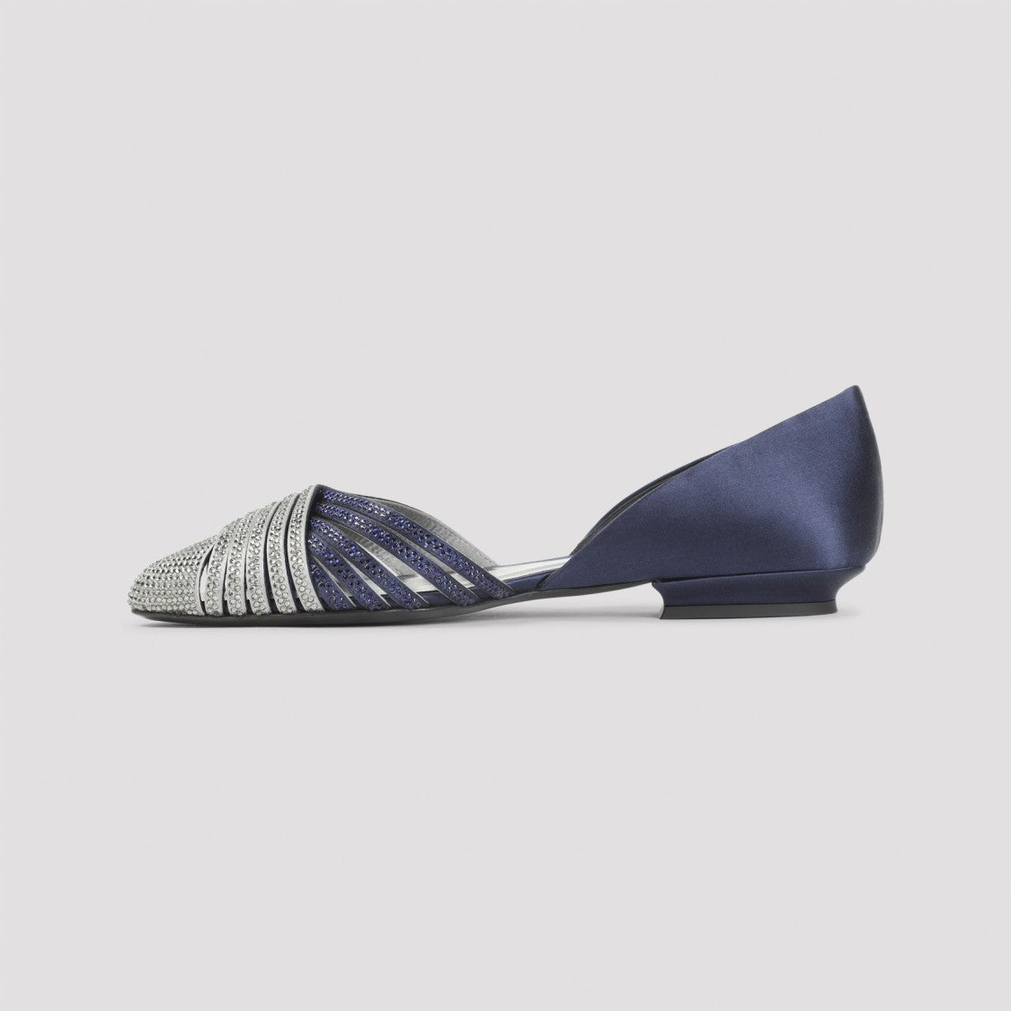 Giorgio Armani Pointed Toe Viscose-Silk Ballerinas