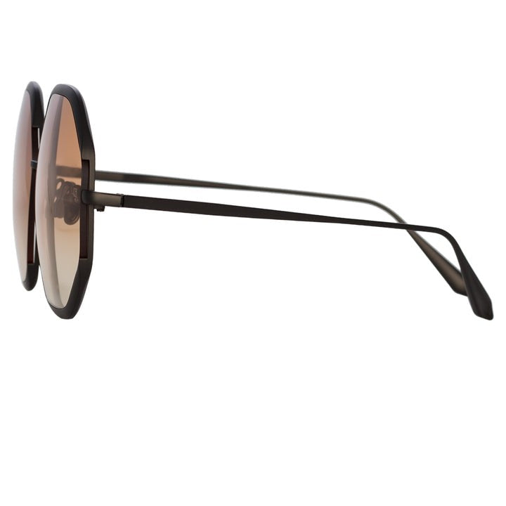Linda Farrow Camila Hexagon Sunglasses In N