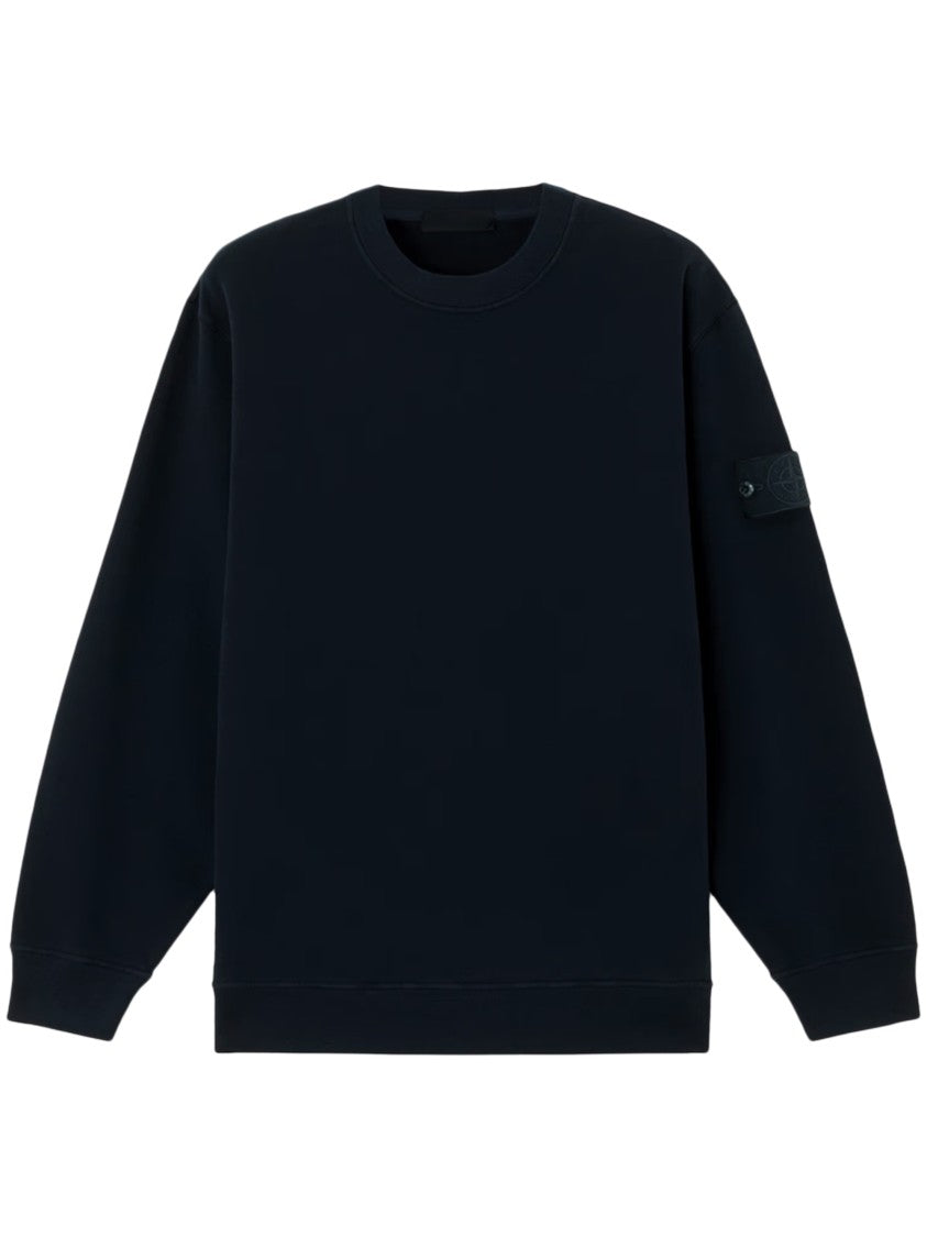 Stone Island Relaxed Fit Shrunken Crew Neck Sweater