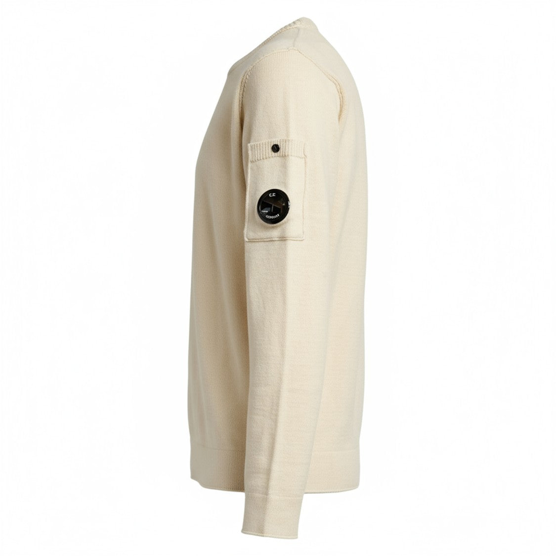 C.P. Company Crew Neck In Soft Cotton Stretch Knit