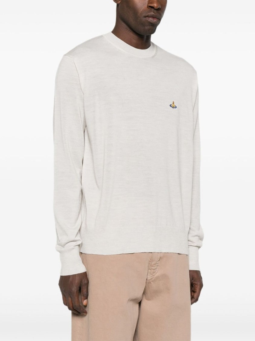 Vivienne Westwood Minimalist Knit Sweater With Crew Neckline