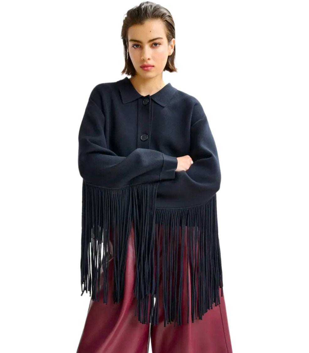 Essentiel Antwerp Istern Navy Blue Cardigan