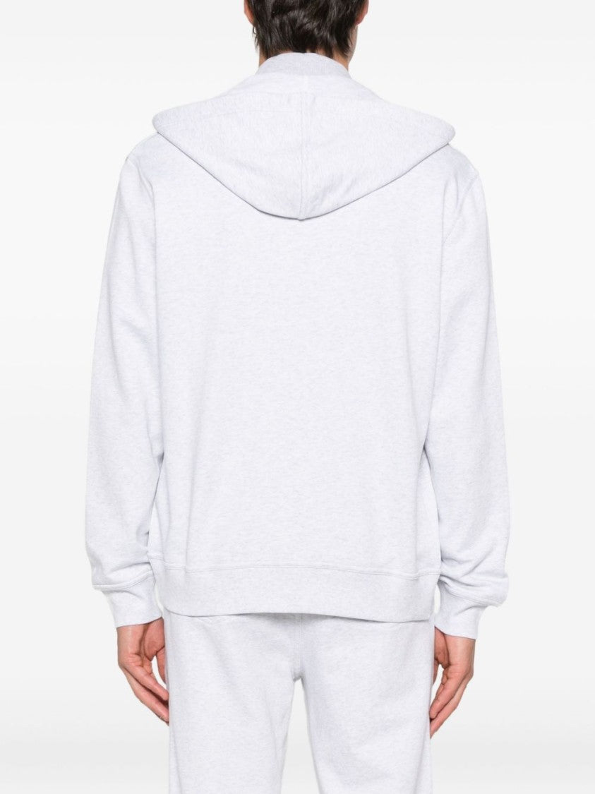 Brunello Cucinelli Dark Grey Cotton Sweatshirt With Hood