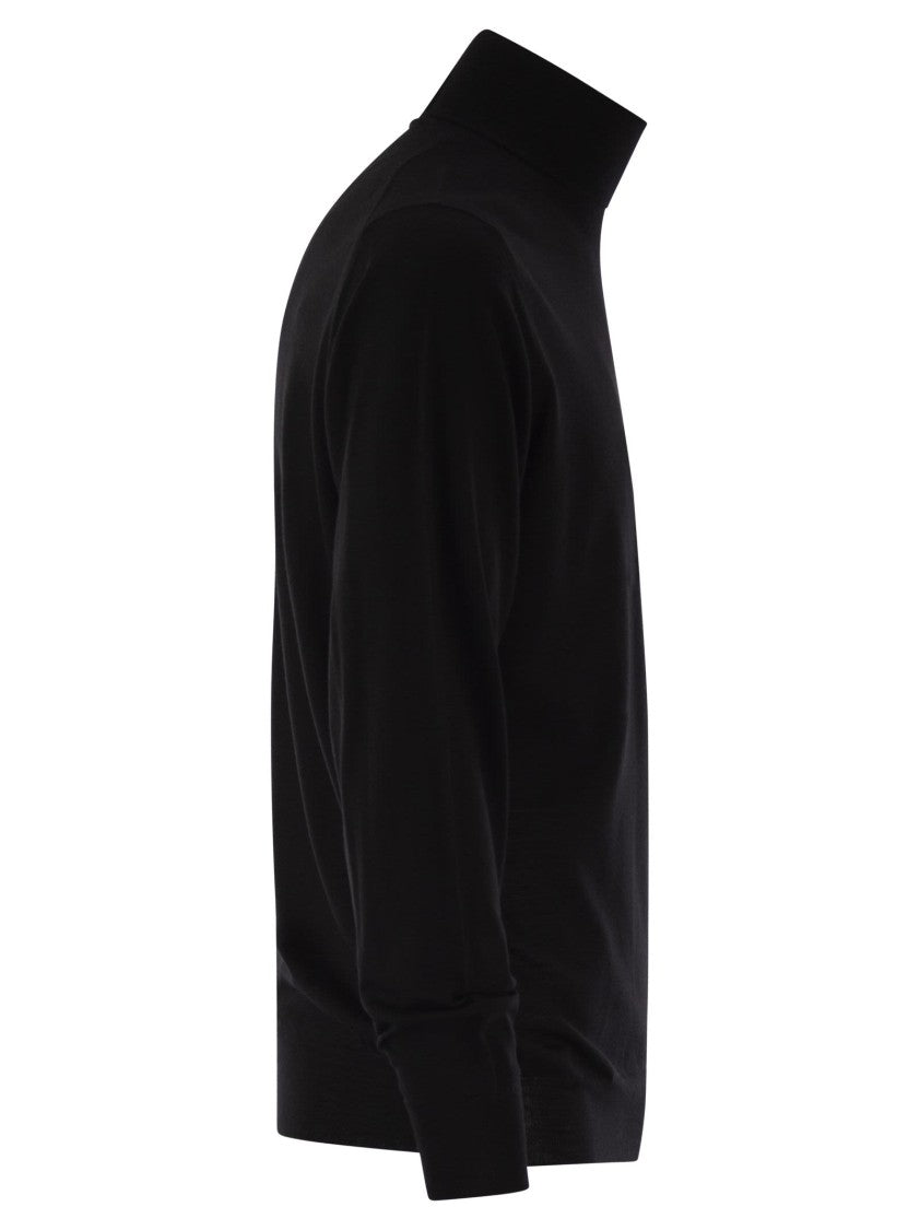 Fedeli Superfine Wool Turtleneck Derby