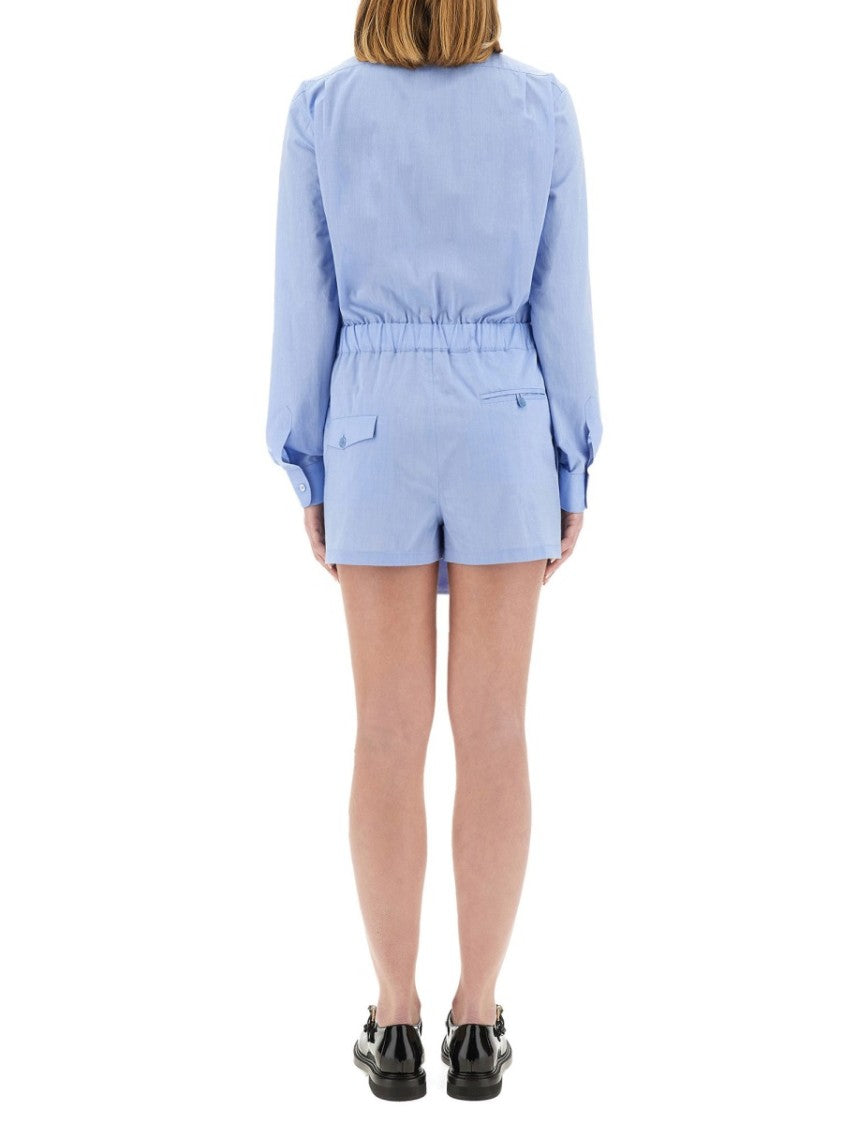Moschino Poplin Chemise Jumpsuit