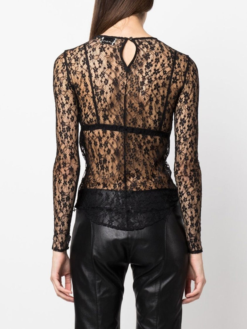 Isabel Marant Long-Sleeved Lace Top