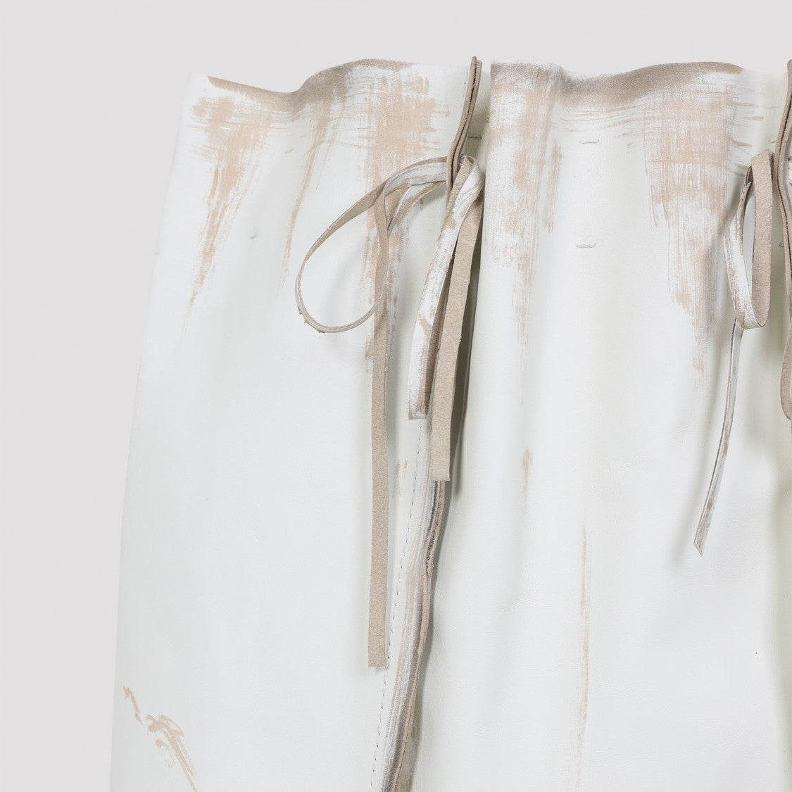 Prada Calf Leather Midi Skirt