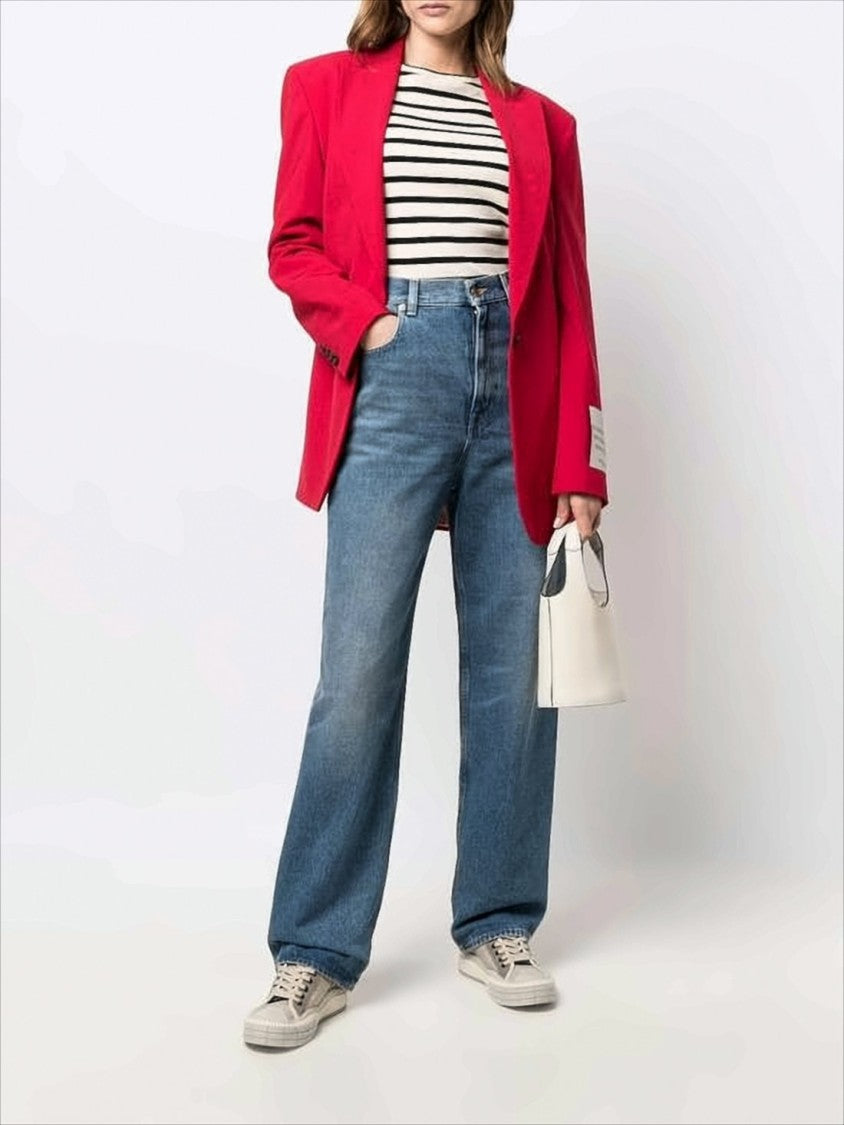 Golden Goose Straight-Leg Denim Pants With Star-Studded Detailing