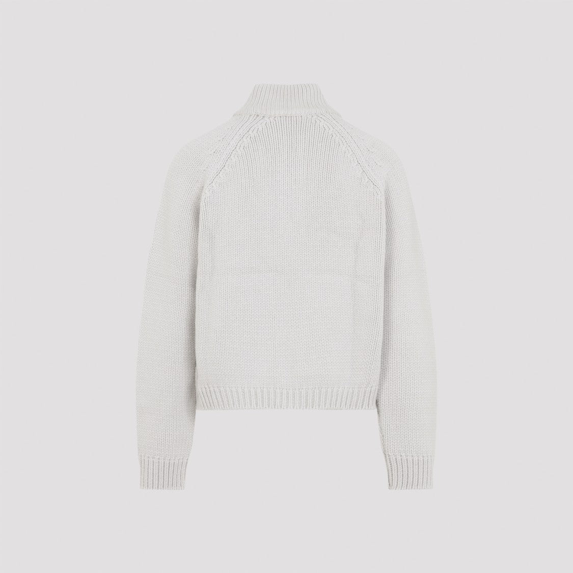 Our Legacy Bone White Extrafine Merino Wool Ultra Zip Cardigan