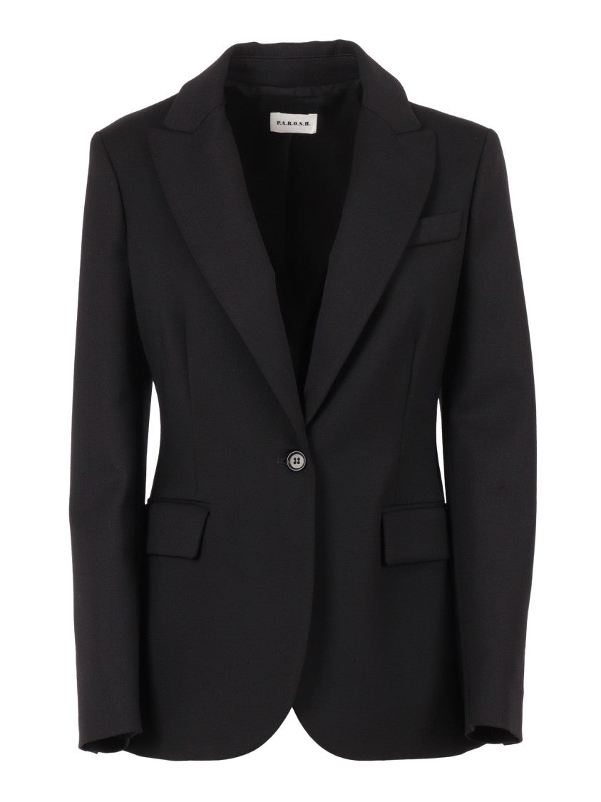P.A.R.O.S.H. Fitted Blazer With Classic Lapel