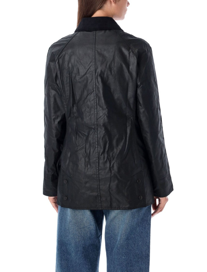 Barbour Beadnell Waxed Black Jacket
