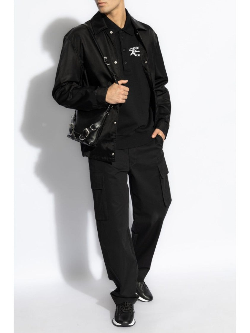 Givenchy Polo-Style Black Sweatshirt