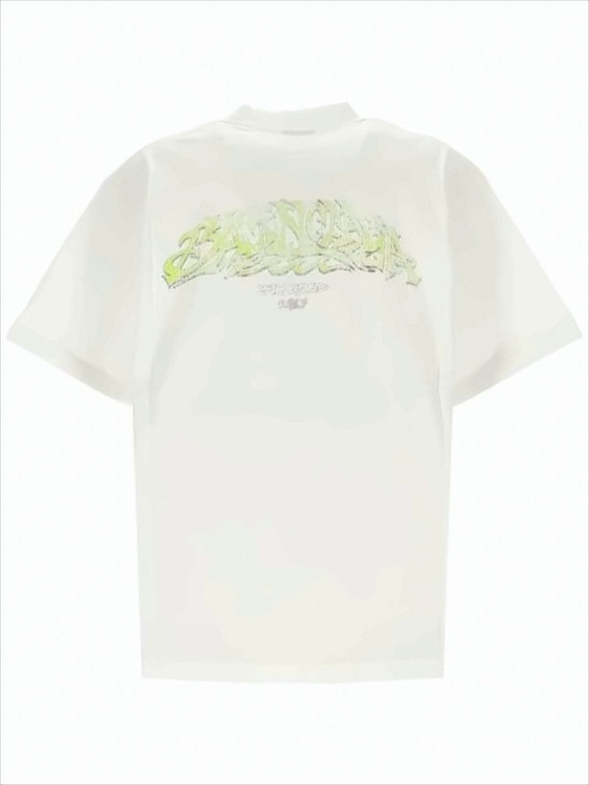 Balenciaga Boxy-Cut White T-Shirt