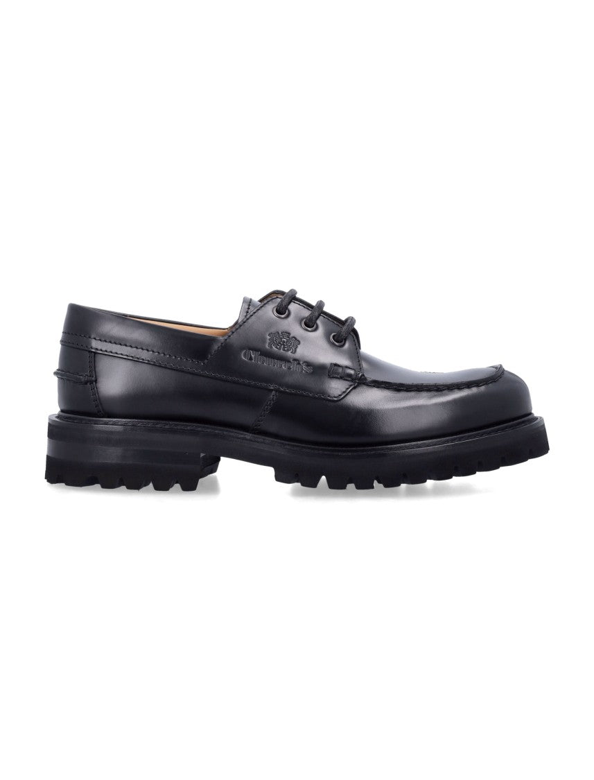 Church's Pickering Moc Toe Black Leather Shoes