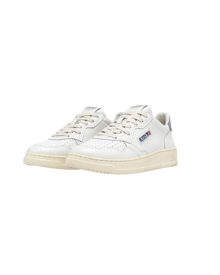 Autry Leather Perforated Low-Top Sneakers With Padded Collar