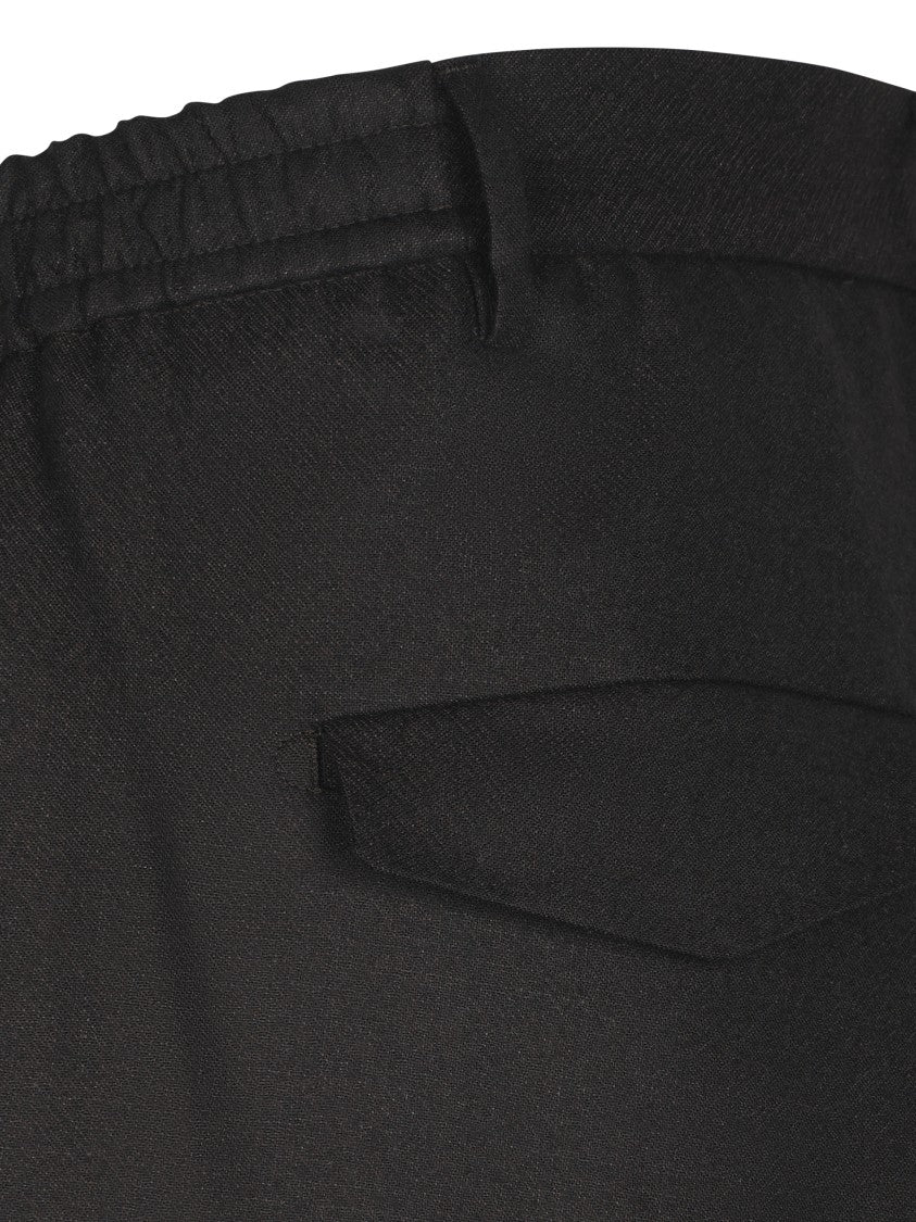 Tagliatore Tailored Brown Trousers Crafted From Virgin Wool