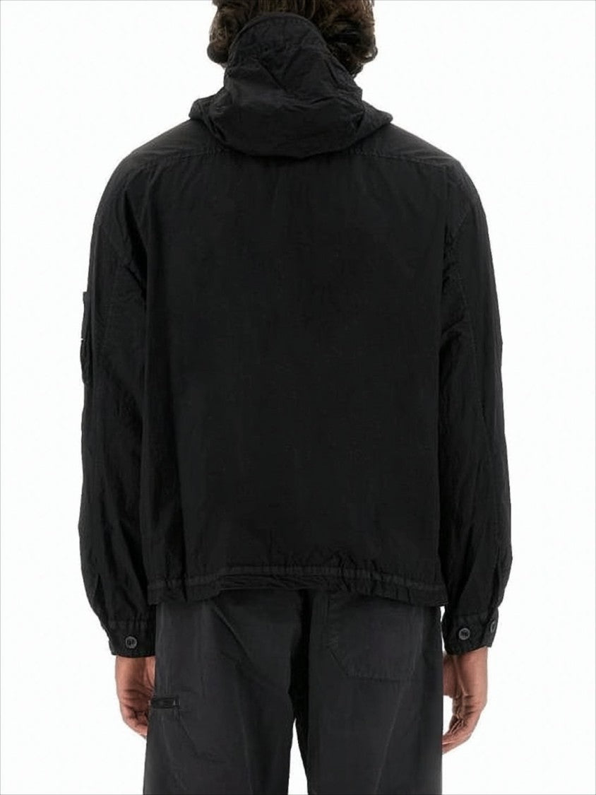 C.P. Company Half-Zip Hooded Sweatshirt With Minimalist Design