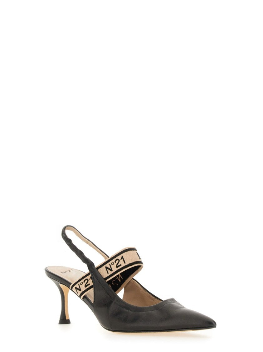 N°21 Pointed Toe Slingback Shoes