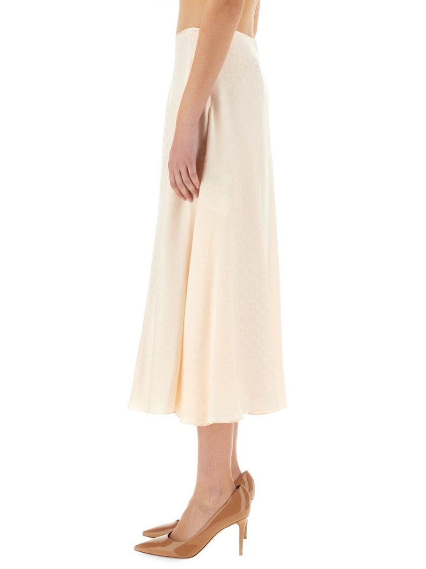 Fendi Ff Silk Skirt