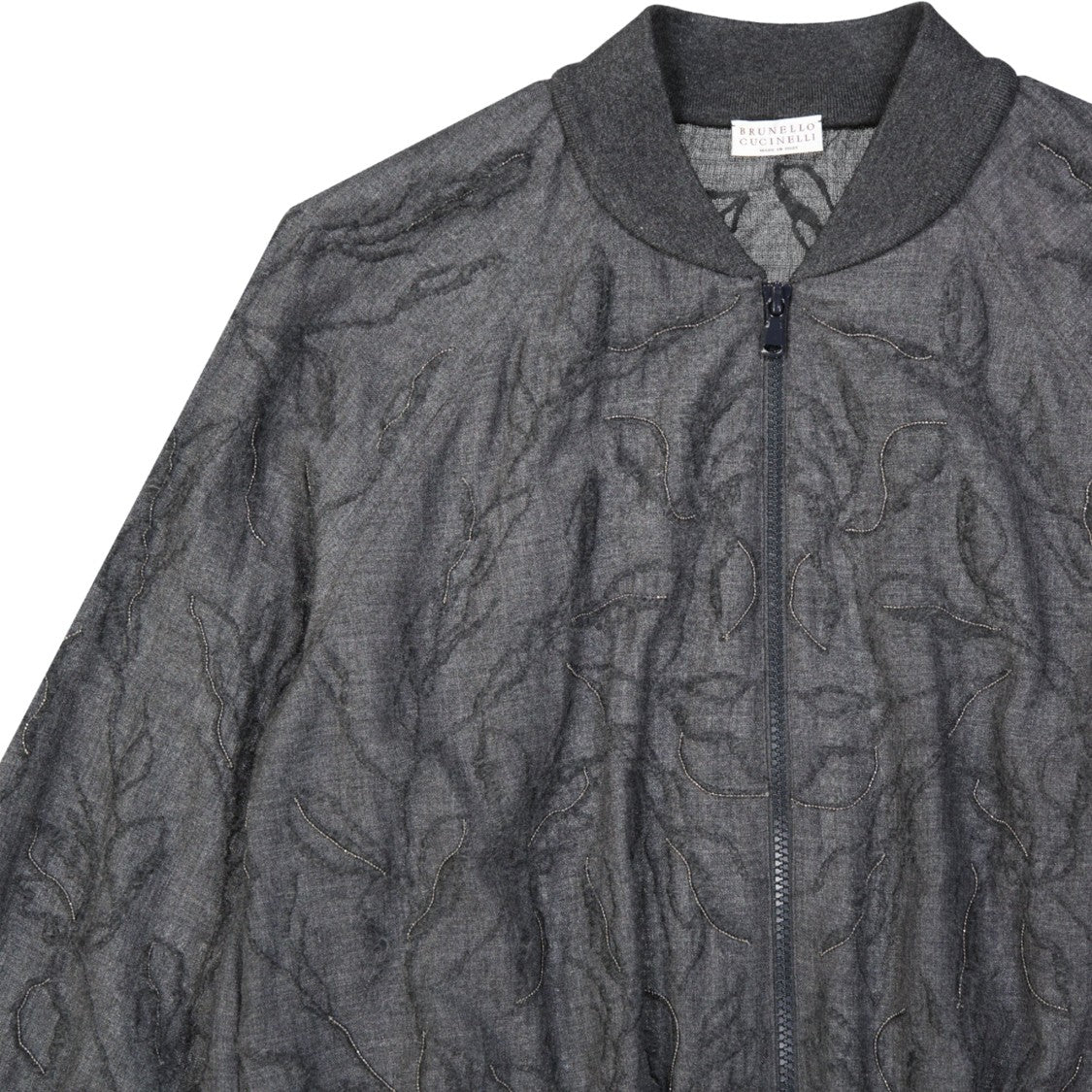 Brunello Cucinelli Grey Wool Jacket