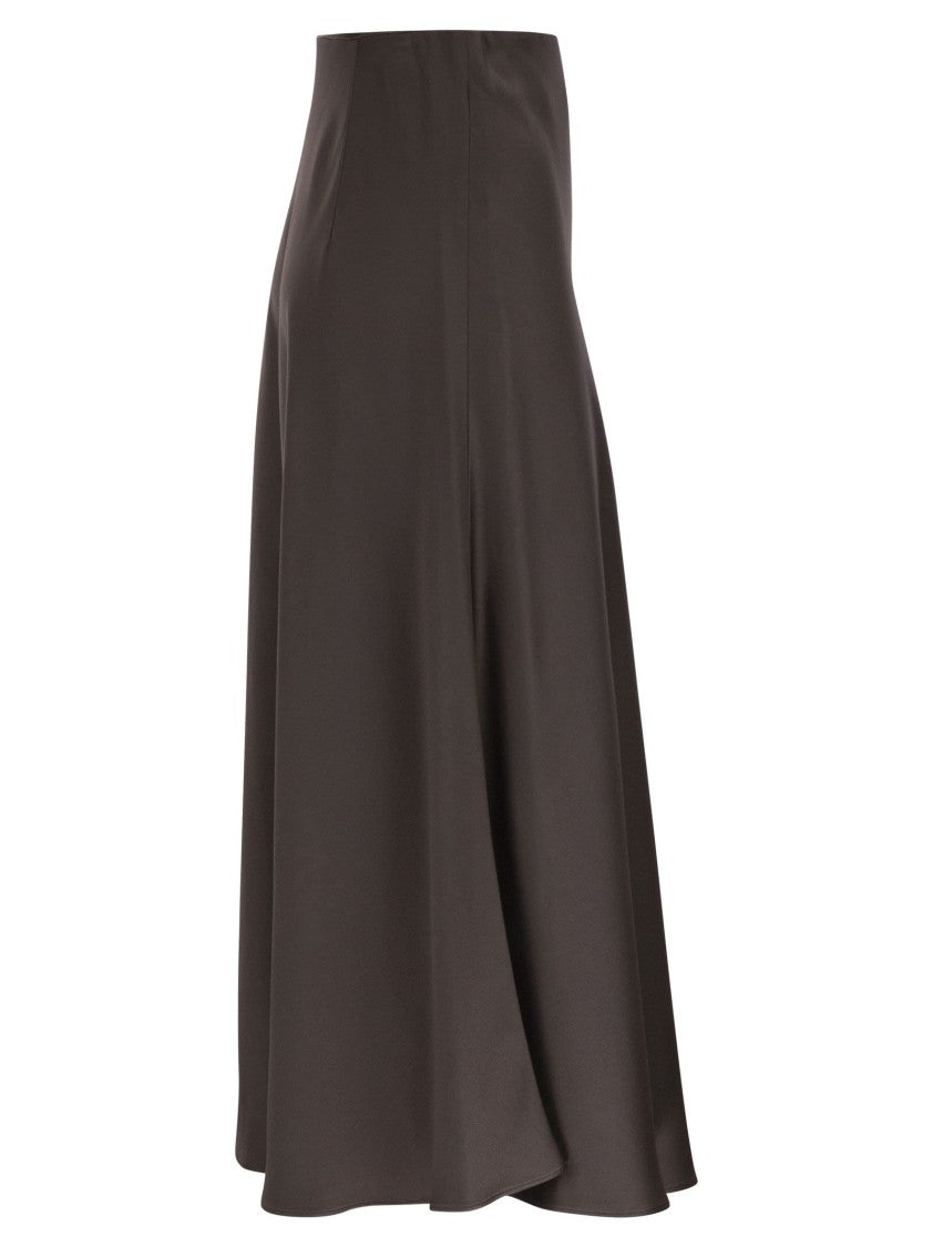 Herno Resort Skirt In Satin Envers
