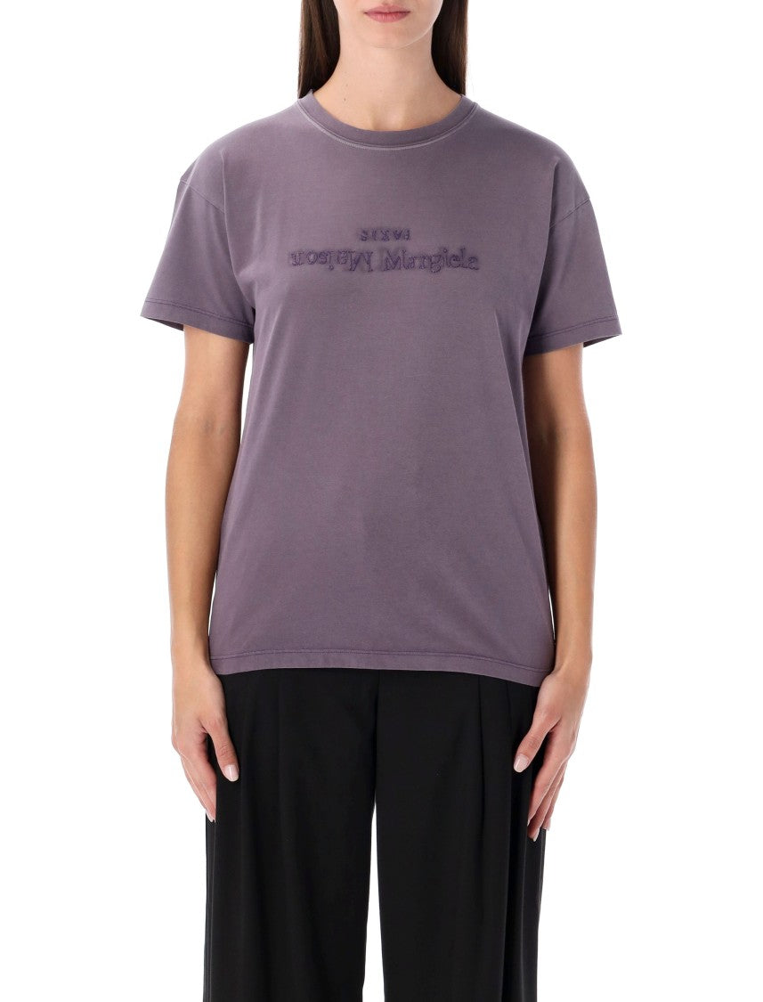 Maison Margiela Minimalist White Crew Neck T-Shirt
