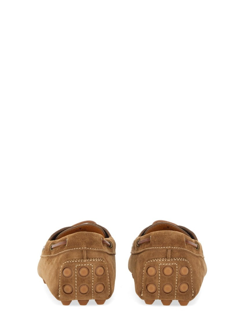 Tod's Brown Calfskin Leather Loafers