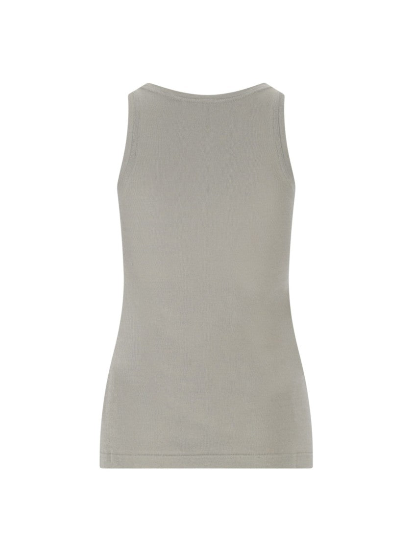 Jil Sander Tank Top Set Of 3 – White, Cream & Green