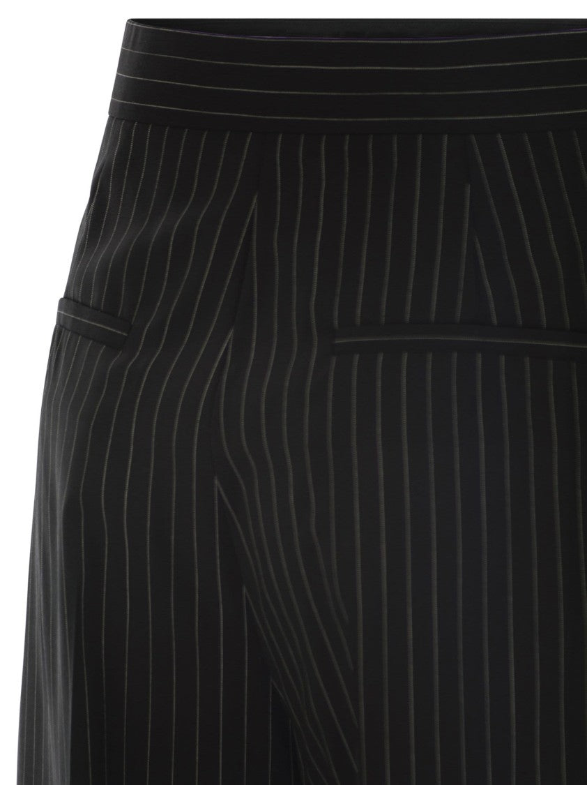 Max Mara Sesamo - Carrot Trousers In Wool Cloth