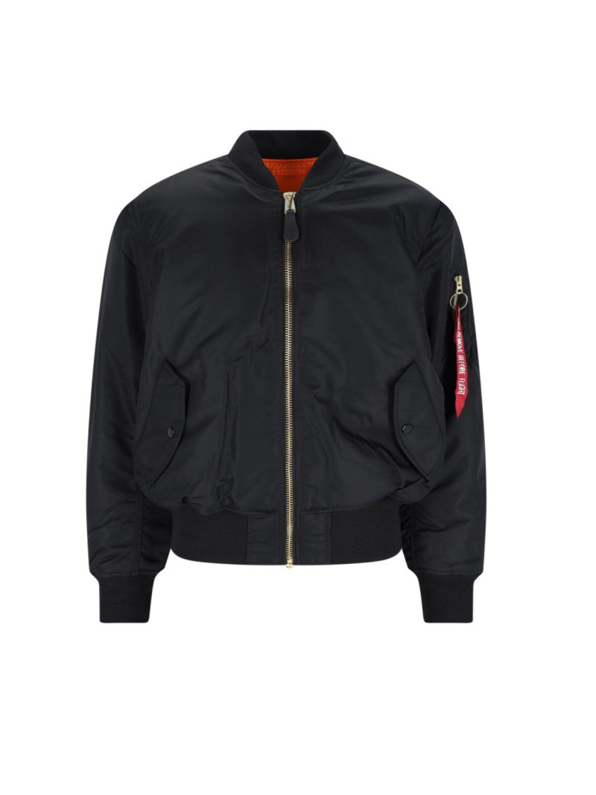 Alpha Industries Reversible "Ma-1 Heritage" Bomber – Black And Orange