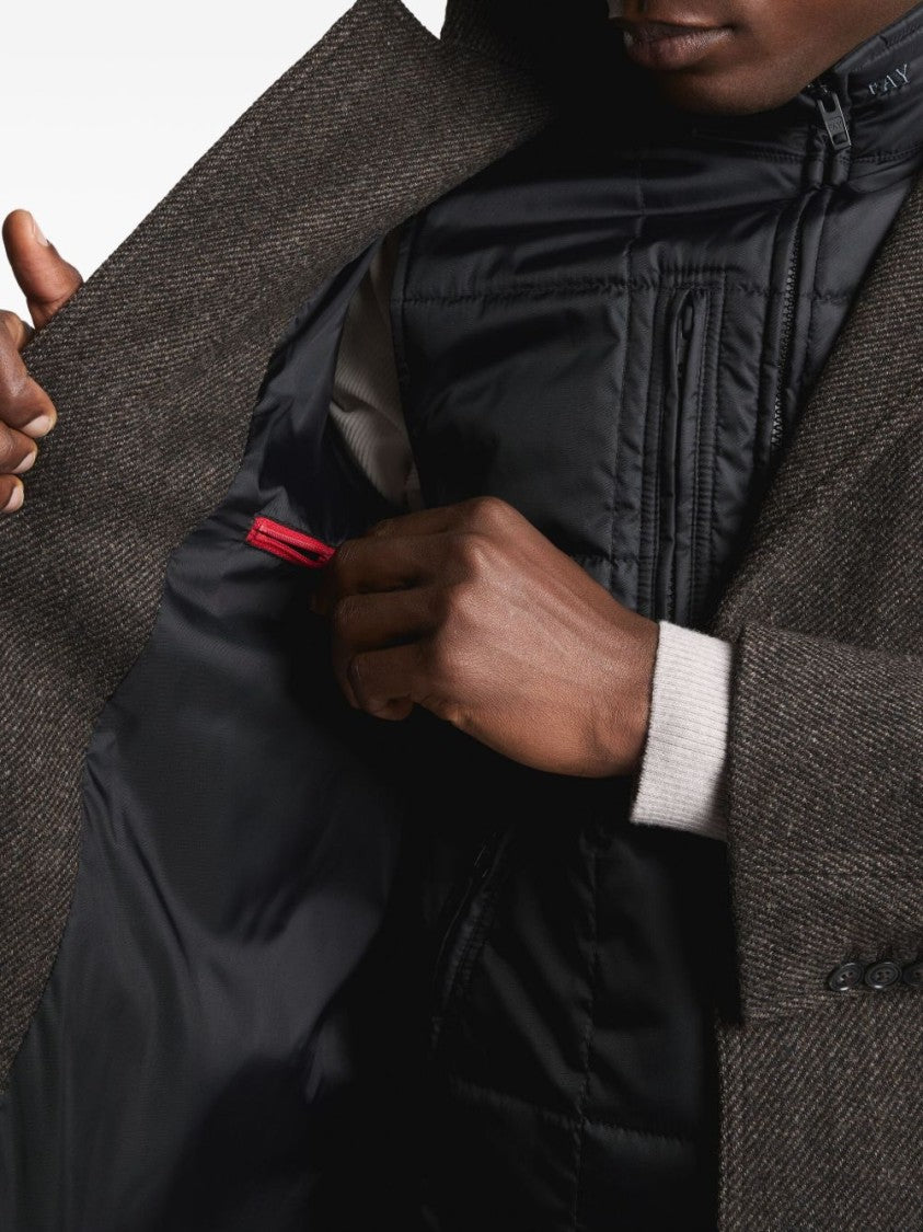 Fay Tailored Men's Coat With Structured Silhouette