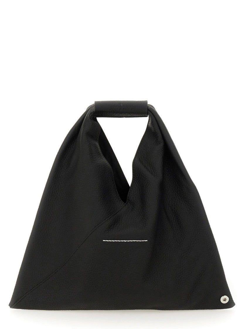 Mm6 By Maison Margiela Triangular Silhouette Mini Bag With Distinctive Handle