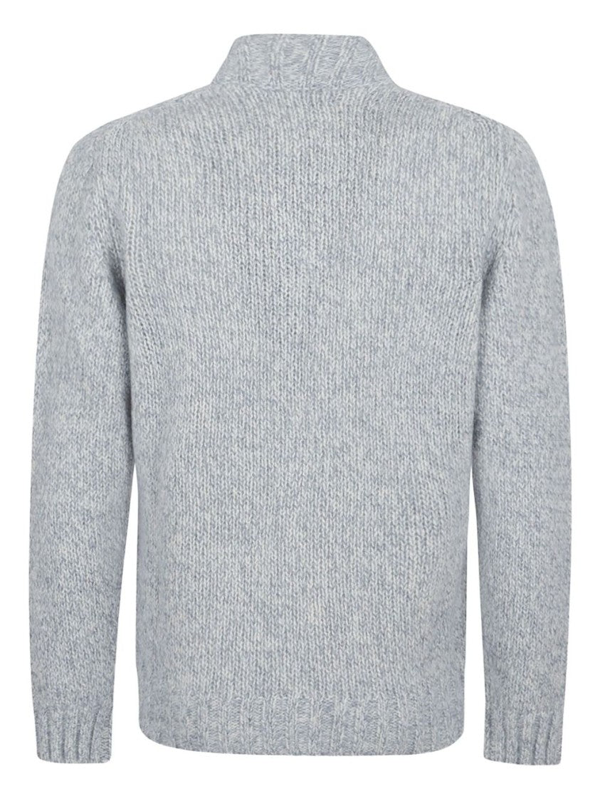 Lardini Full Zip Turtleneck Cardigan