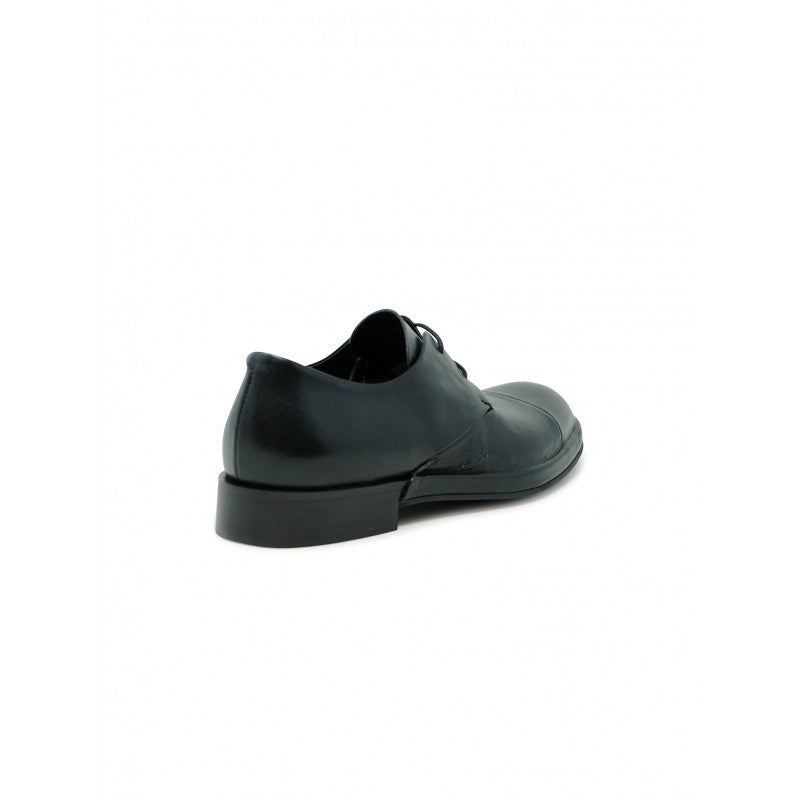 Roberto Del Carlo Polished Black Leather Lace-Up Shoes
