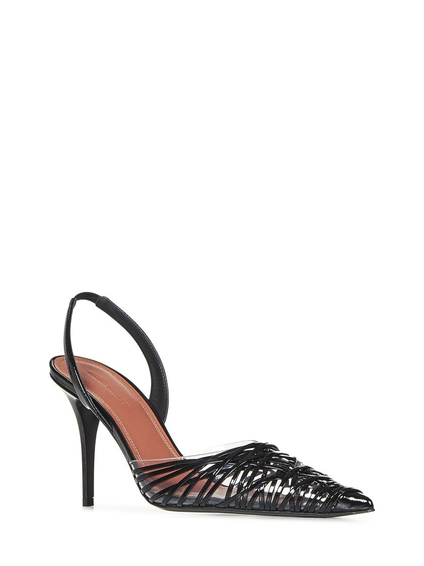 Amina Muaddi Slingback Pumps