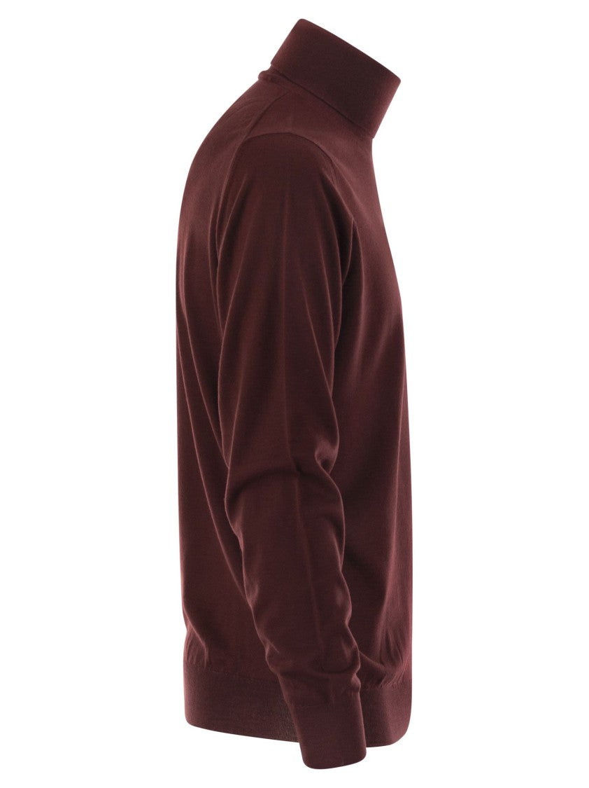 Fedeli Superfine Wool Turtleneck Derby