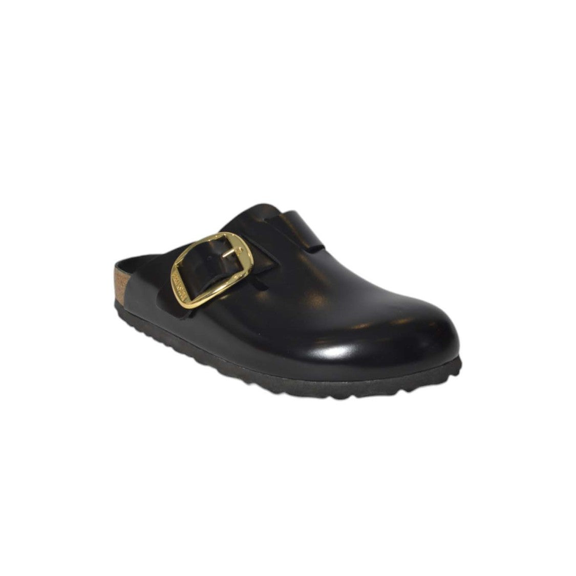 Birkenstock Closed Toe Sandals With Adjustable Gold Buckle